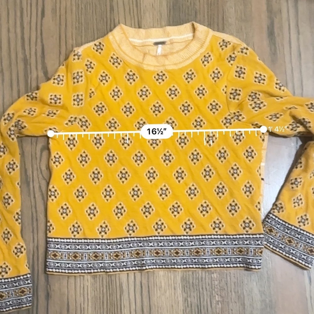 Free People Crewneck Sweater-Size XXS - Picture 7 of 7